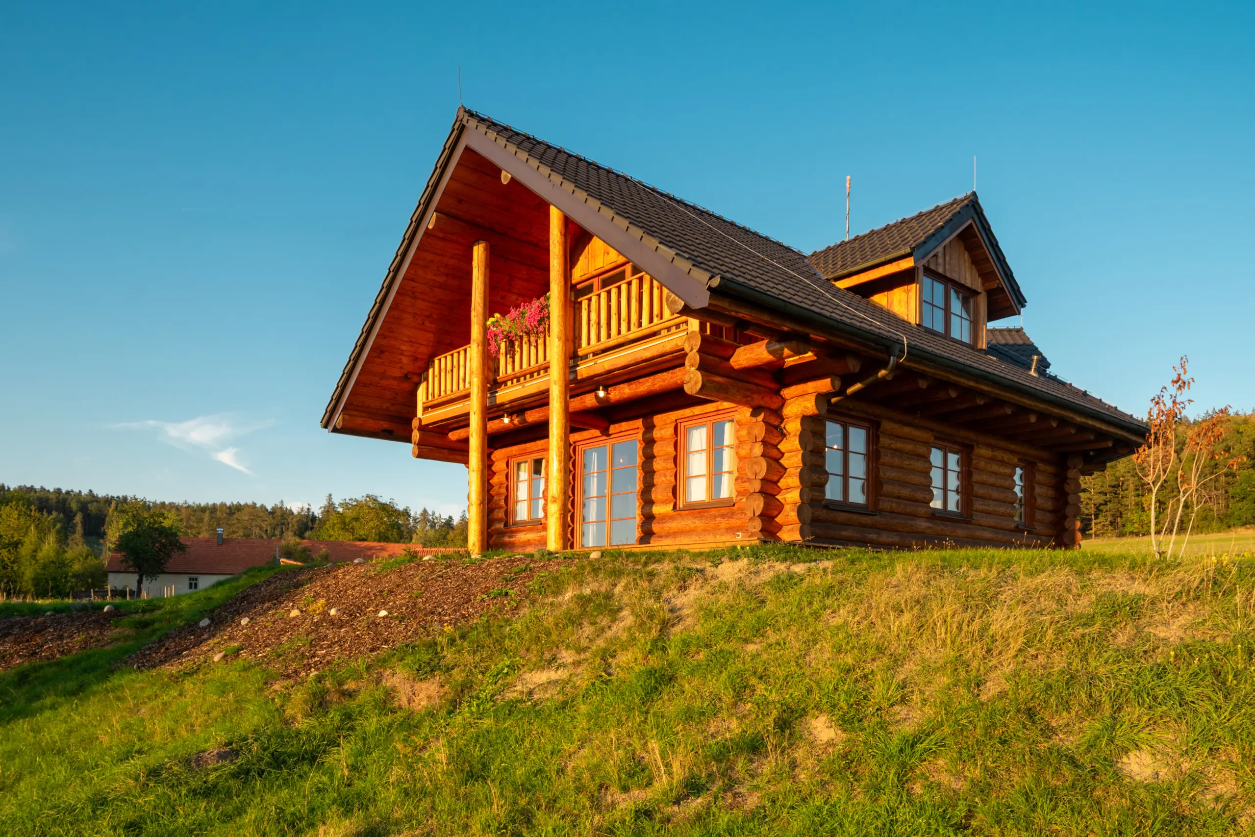 Srub ze zahrady, boční pohled
